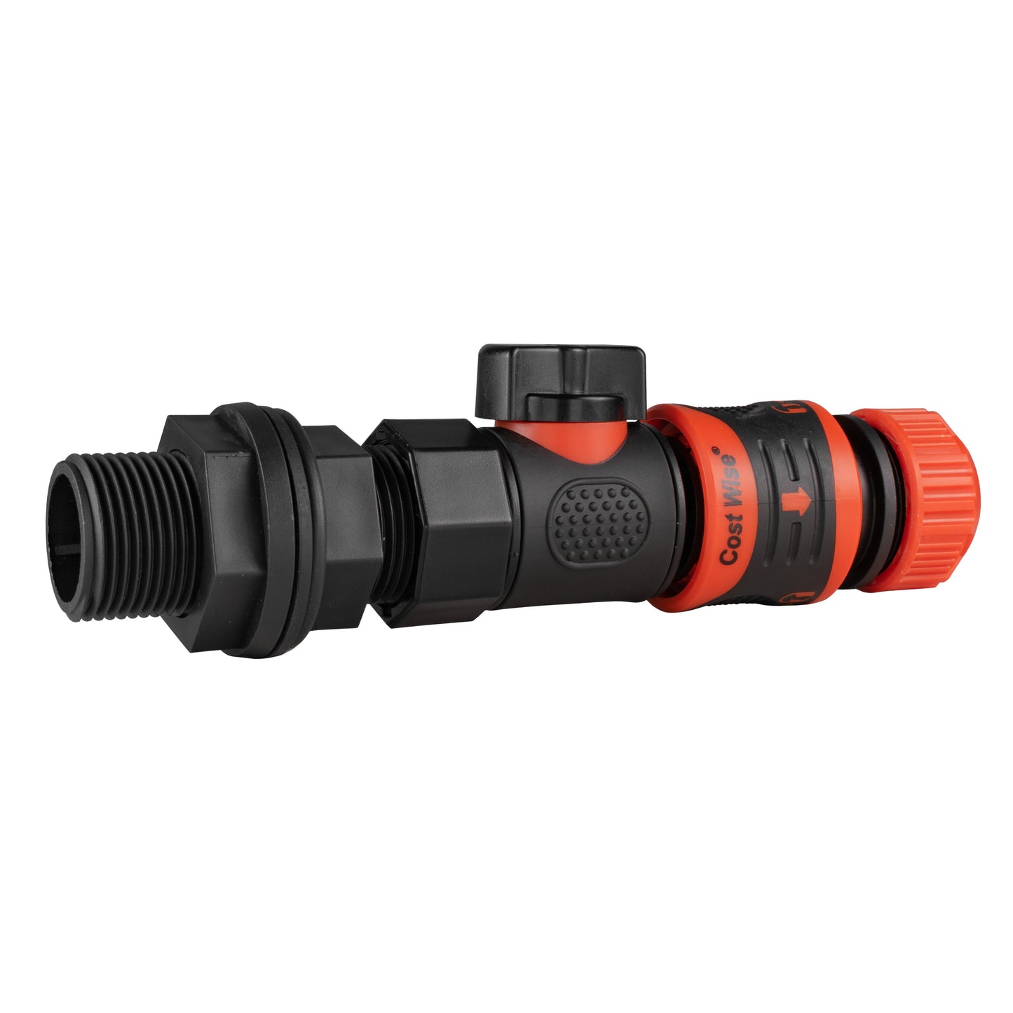 3/4" BSP Water Butt Fitting with Quick Connect Valve & Hose Lock Connector
