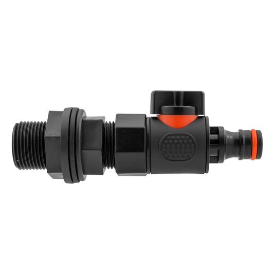 3/4" BSP Water Butt Adapter with Female Thread and Quick-Connect Male Valve
