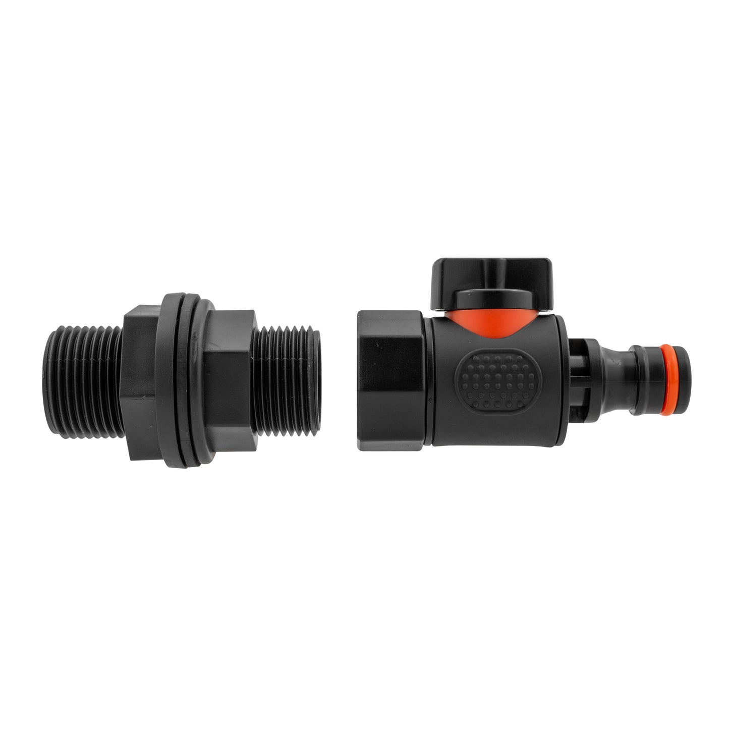 3/4" BSP Water Butt Adapter with Female Thread and Quick-Connect Male Valve