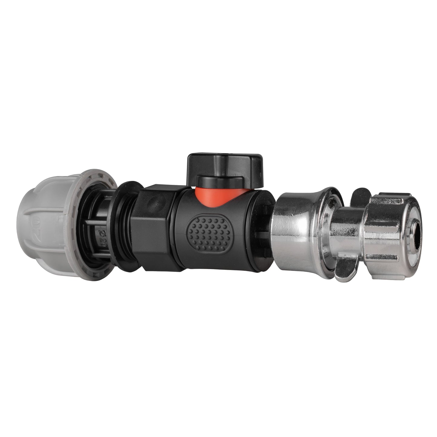 Zinc Hose Connector Kit with 20mm MDPE to 3/4" BSPF Quick Connect Valve