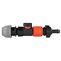 20mm MDPE Straight Connector with 3/4" BSPF Quick-Connect Valve and 16mm Hose Barb Adapter