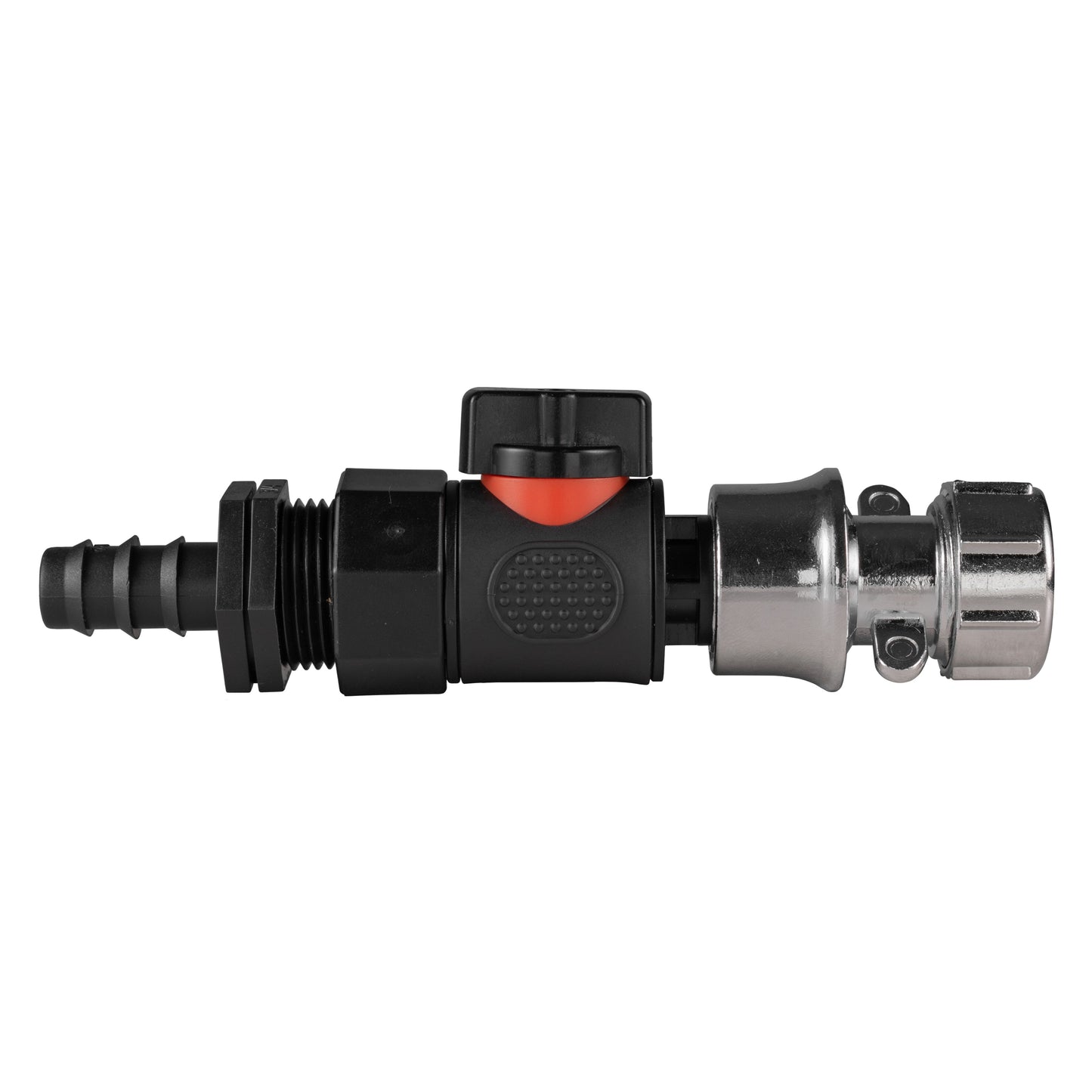 16mm Barb Connector with BSPF Quick Connect Valve & Zinc Hose Fitting