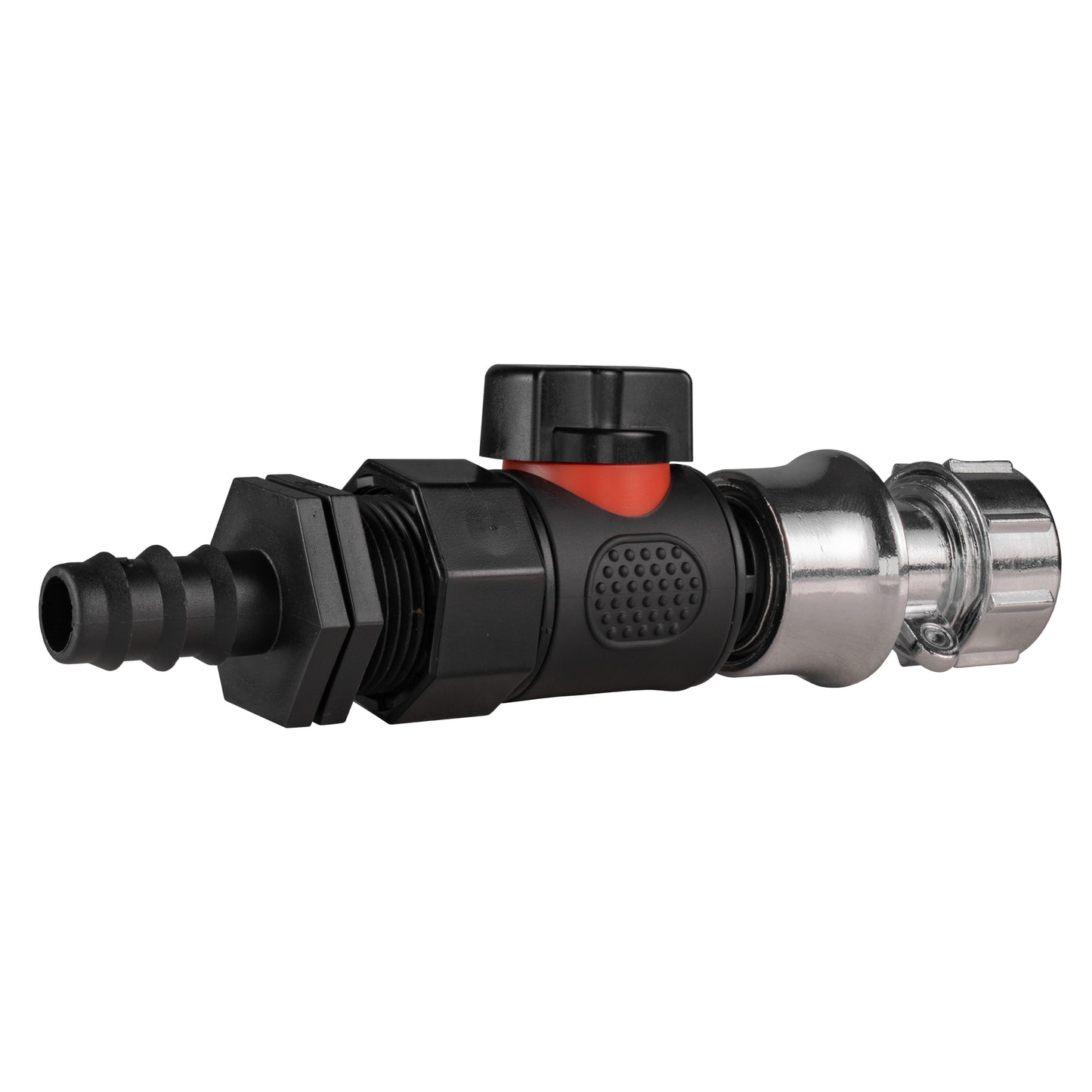 16mm Barb Connector with BSPF Quick Connect Valve & Zinc Hose Fitting