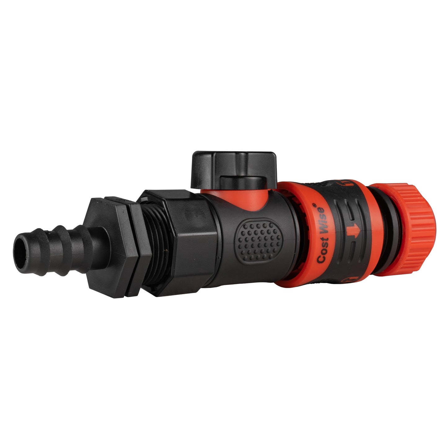 16mm Barbed Connector with BSPF Quick-Lock Valve & Secure Hose Coupler