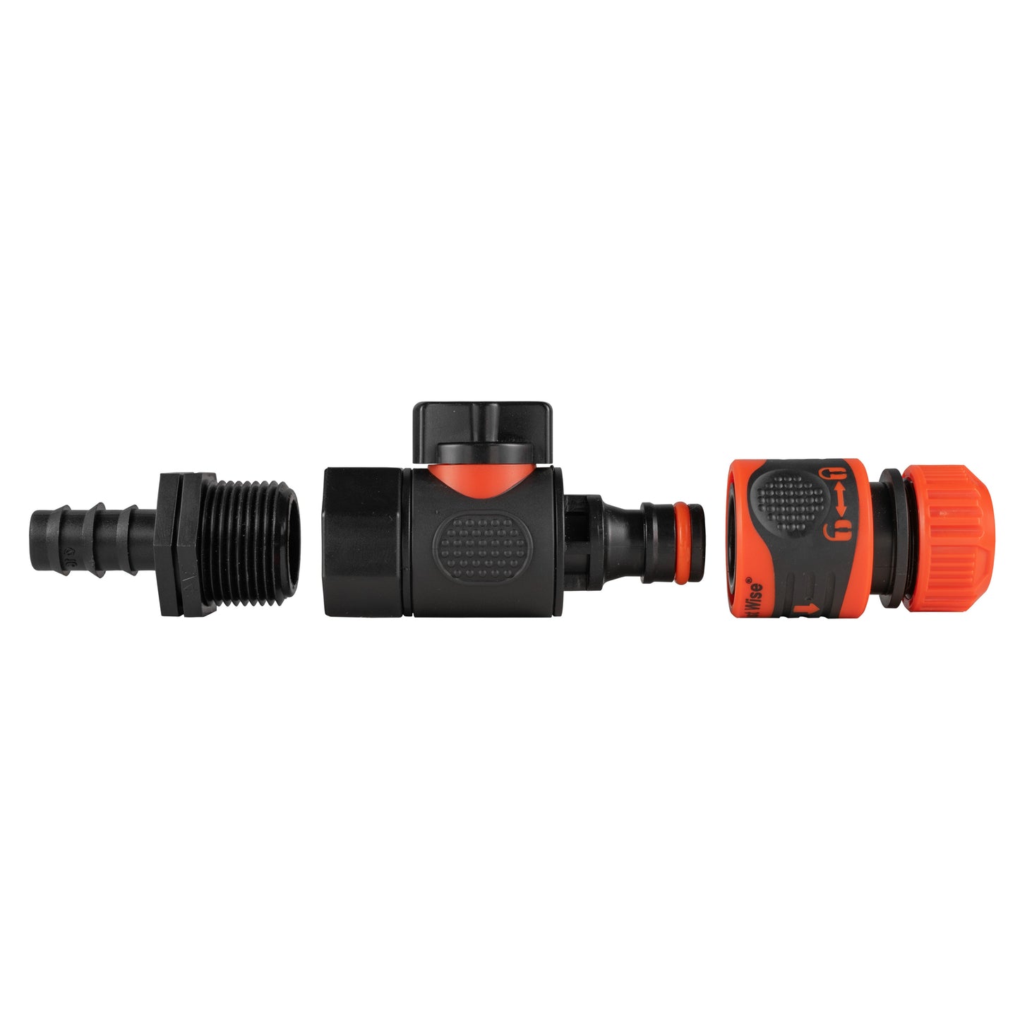 16mm Barbed Connector with BSPF Quick-Lock Valve & Secure Hose Coupler