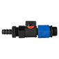 16mm Barbed Connector with BSPF Thread, Quick Connect Valve & 3/4" BSPM Hose Adapter