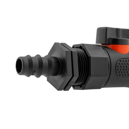 16mm Hose Barb Connector with 3/4" BSP Female Thread and Quick-Connect Male Valve