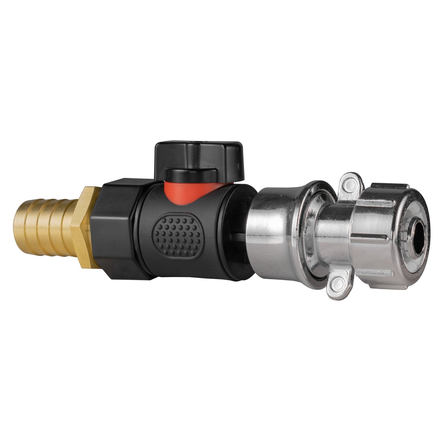 19mm Brass Hose Joiner with BSPF Quick-Connect Valve & Zinc Hose Connector
