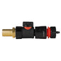 19mm Brass Hose Joiner with BSPF Quick-Connect Valve & 4mm Micro Barb Connector