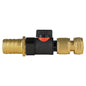 25mm Brass Hose Tail with BSPF Quick-Connect Valve and Brass Hose Connector
