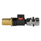 25mm Brass Hose Tail with BSPF Quick Valve and Zinc Quick Connector