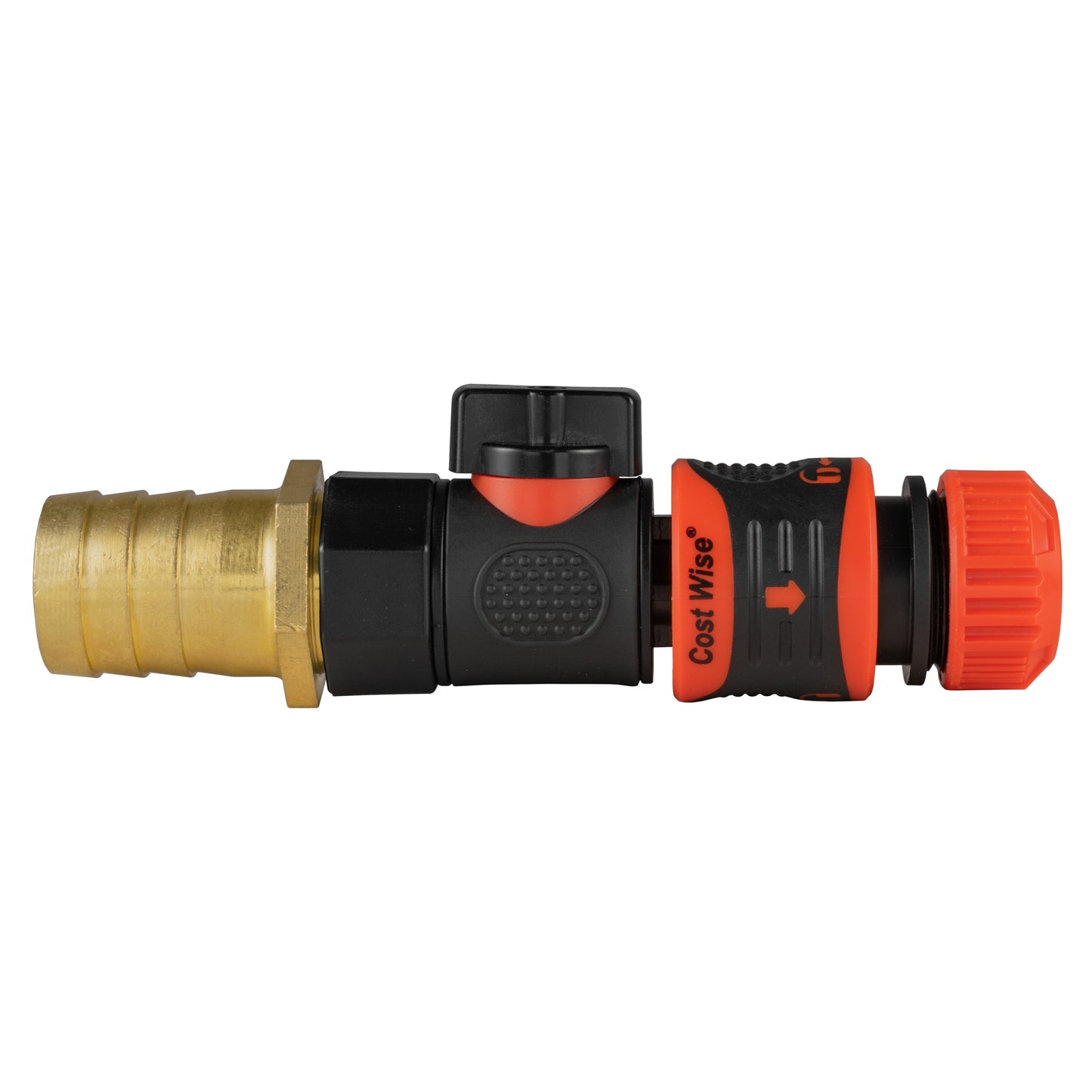 25mm Brass Hose Barb with BSPF Quick Valve & Locking Hose Connector