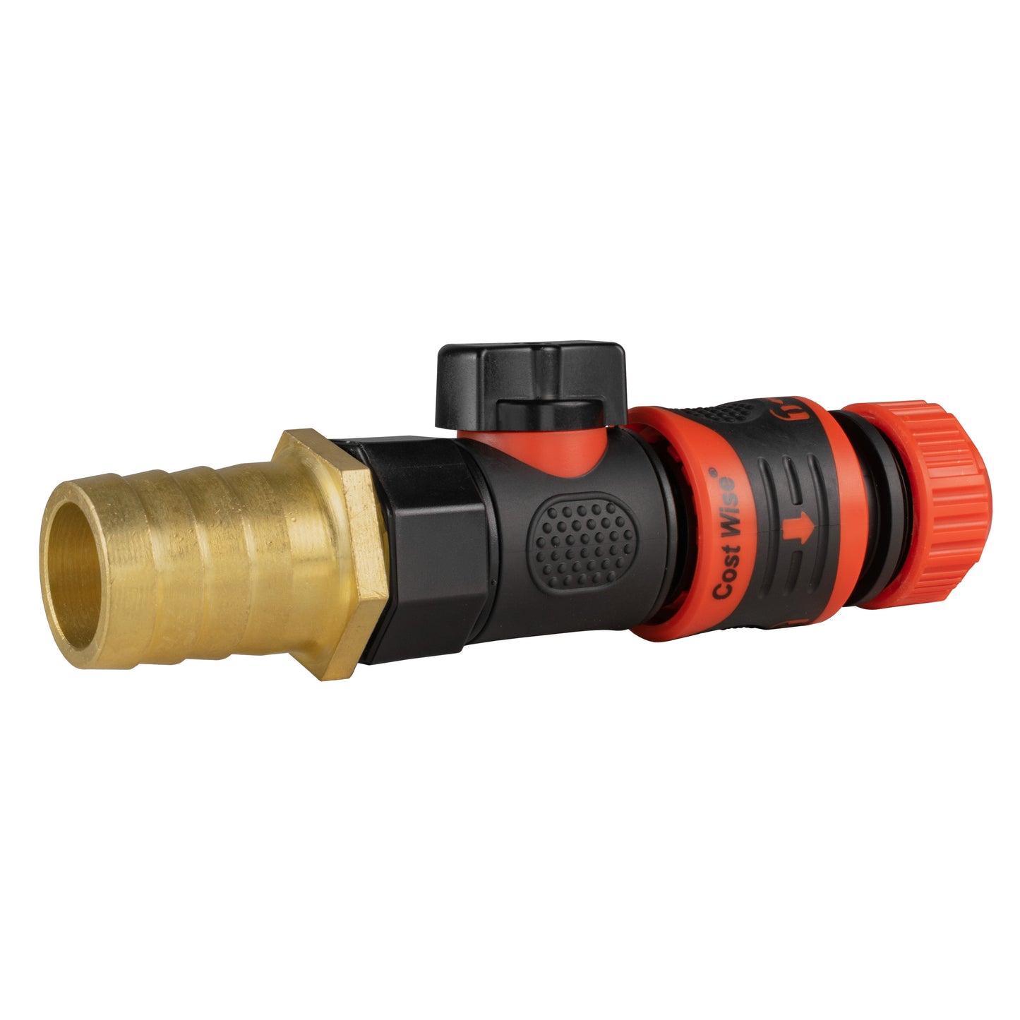 25mm Brass Hose Barb with BSPF Quick Valve & Locking Hose Connector