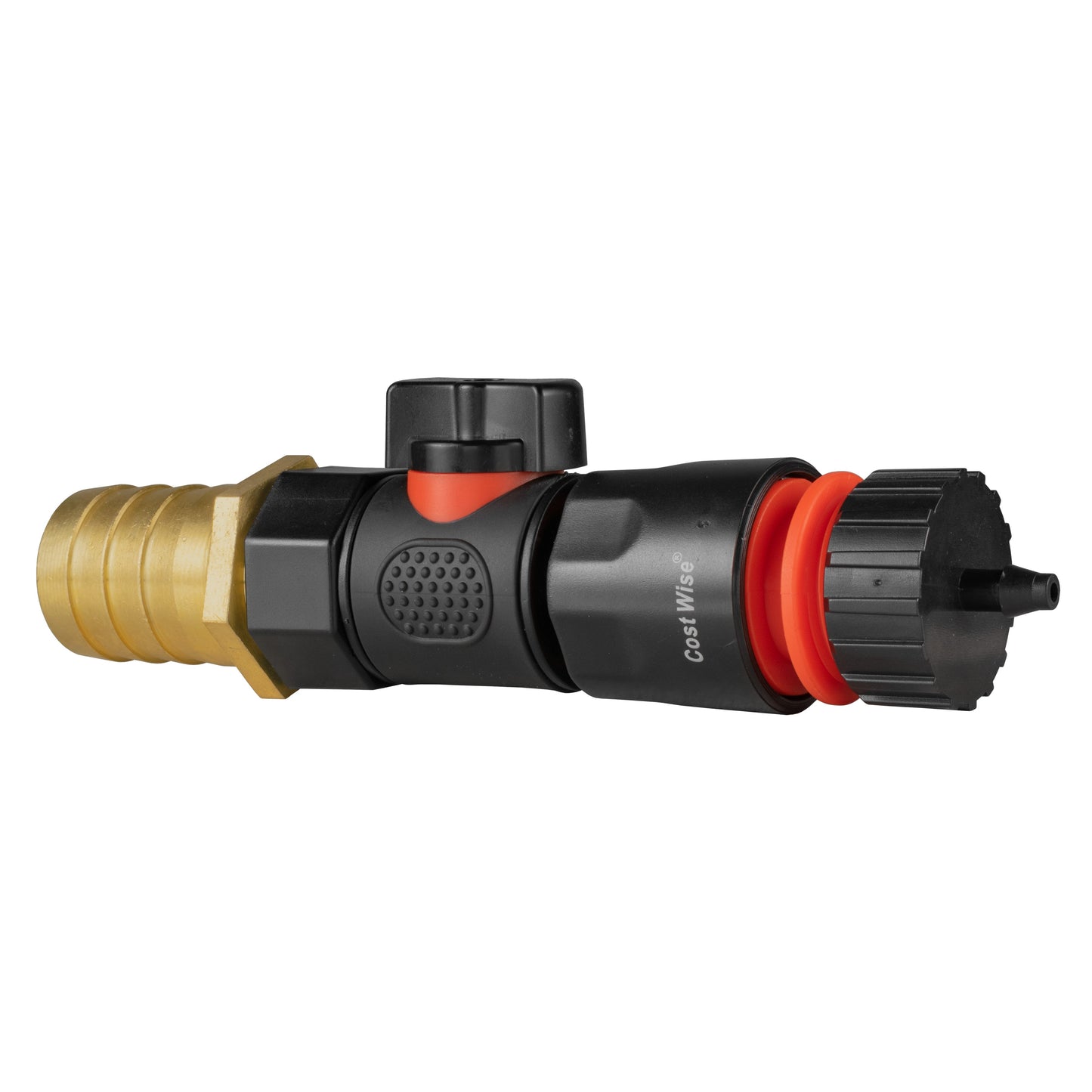 25mm Brass Hose Barb with BSPF Quick-Connect Valve & 4mm Micro Barb Adapter