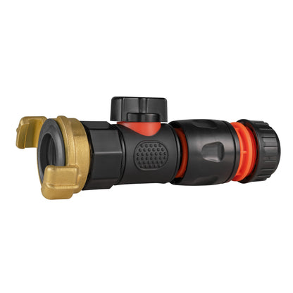 Geka-Type Connector with BSPF Quick Connect Valve & Black Hose Connector