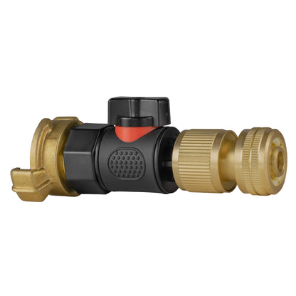 Geka-Type Connector with BSPF Quick Connect Valve & Brass Hose Connector