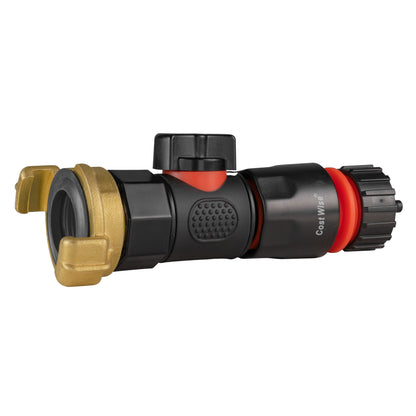 Geka-Type Connector with BSPF Quick-Connect Valve & 4mm Barb Hose Adapter