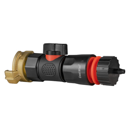 Geka-Type Connector with BSPF Quick-Connect Valve & 4mm Barb Hose Adapter