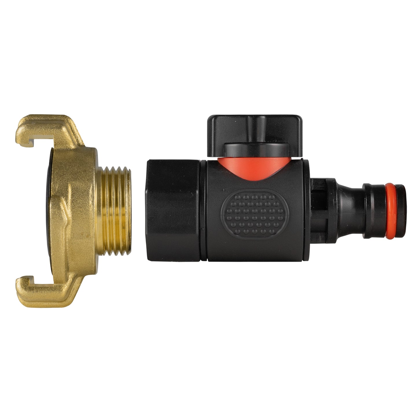 Geka-Type Connector with BSPF Thread and Quick Connect Male Valve
