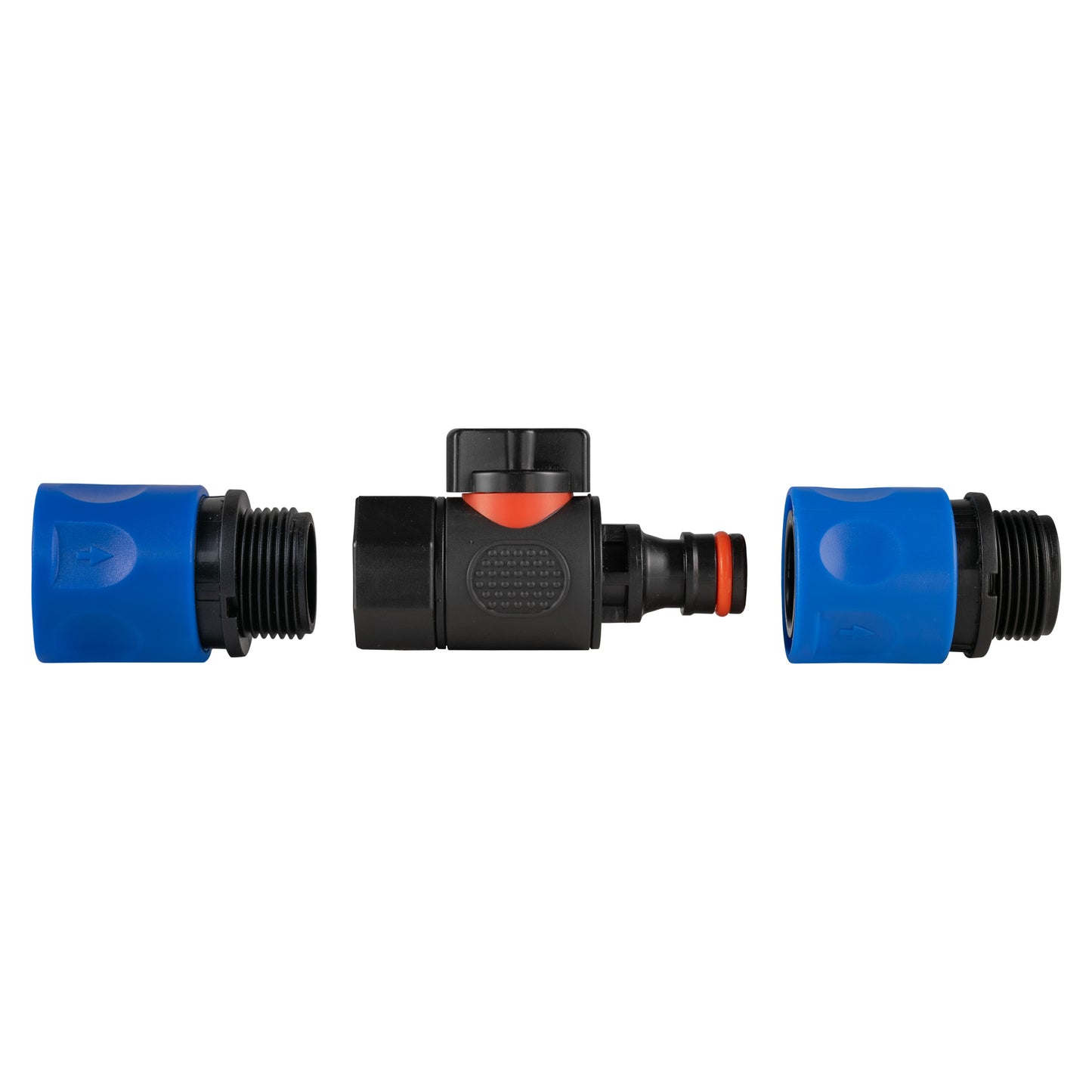 Quick Connect BSPF Male Valve with 2 × ¾" BSPM Hose Connectors