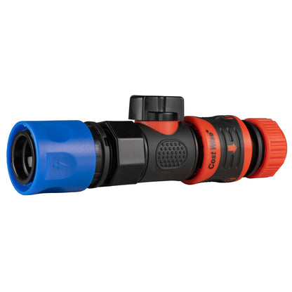 Blue Hose Adapter with BSPF Quick Connect Valve & Locking Connector