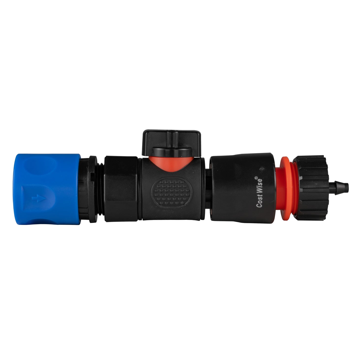 Blue Hose Connector with BSPF Quick-Connect Valve and 4mm Barb Fitting