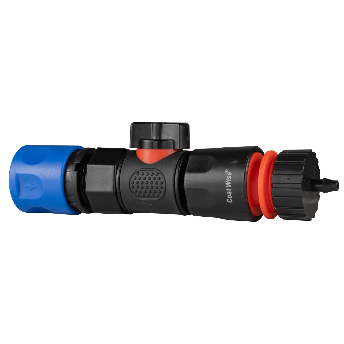 Blue Hose Connector with BSPF Quick-Connect Valve and 4mm Barb Fitting