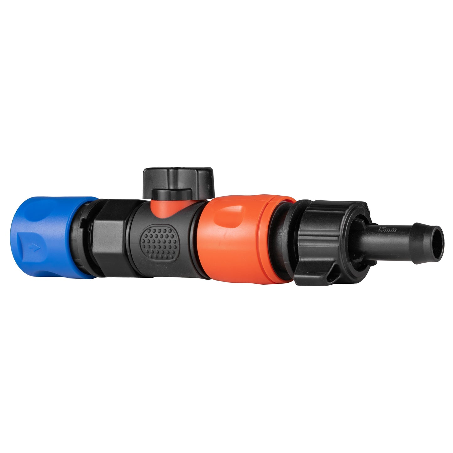Blue Hose Connector with BSPF Thread – Quick Connect Valve and 16mm Barb Adapter