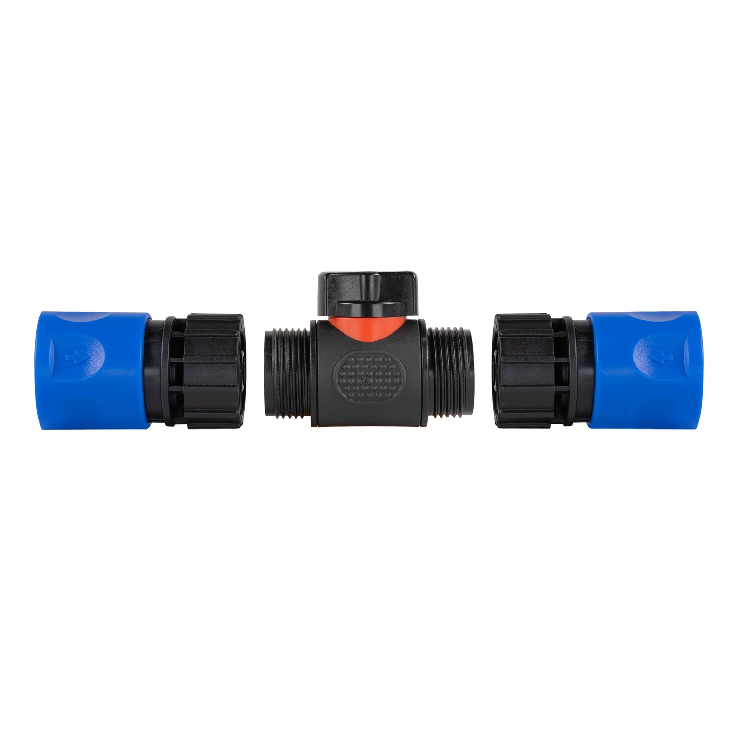 In-Line BSPM Valve with Dual Blue Hose Click Connectors