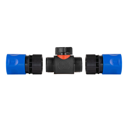 In-Line BSPM Valve with Dual Blue Hose Click Connectors