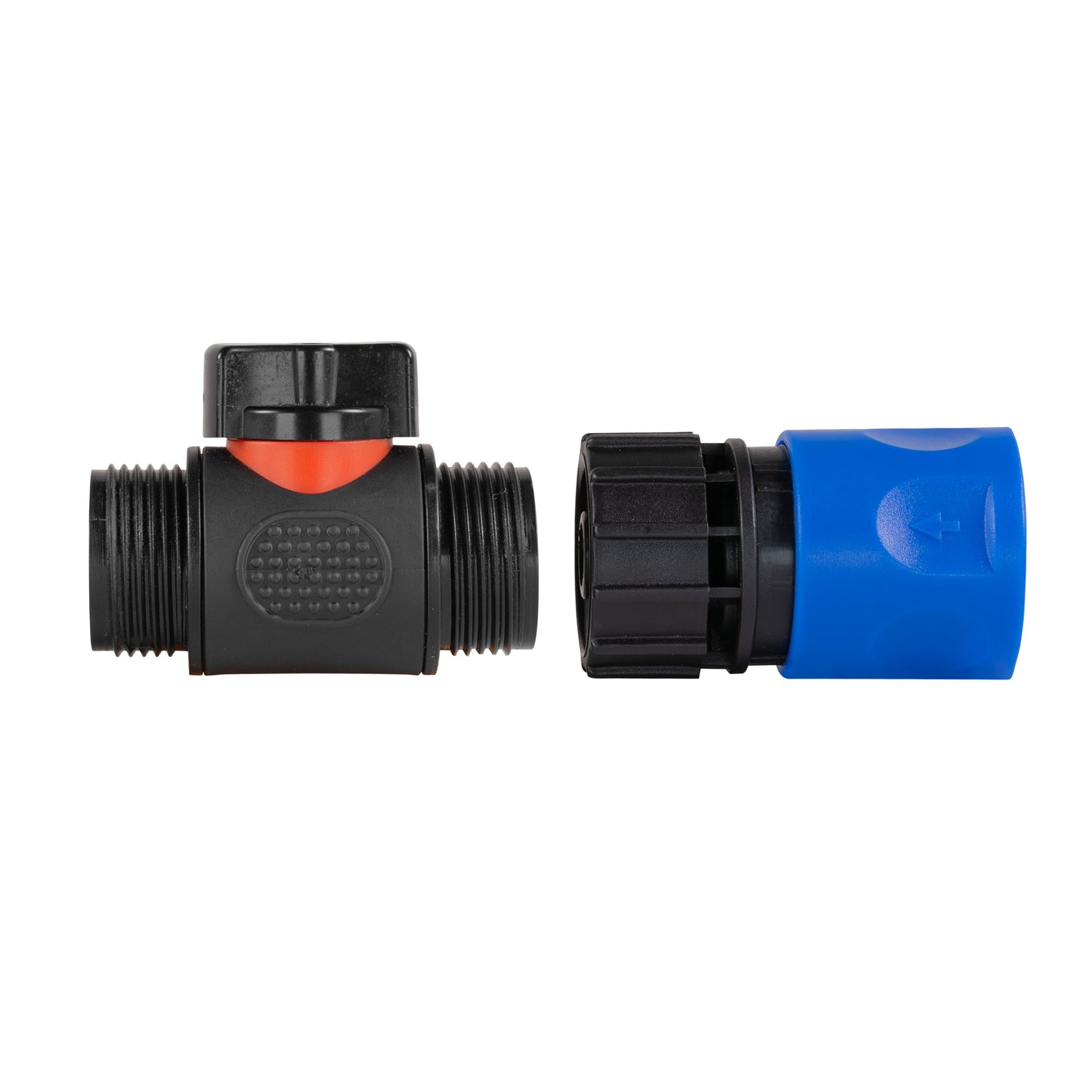 Blue Hose Connector with Integrated ¾" BSPM In-Line Valve