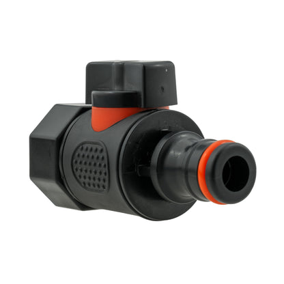IBC 2” S60X6 Cap with BSPF Thread, Quick-Connect Male Valve and ¾” BSPM Hose Fitting