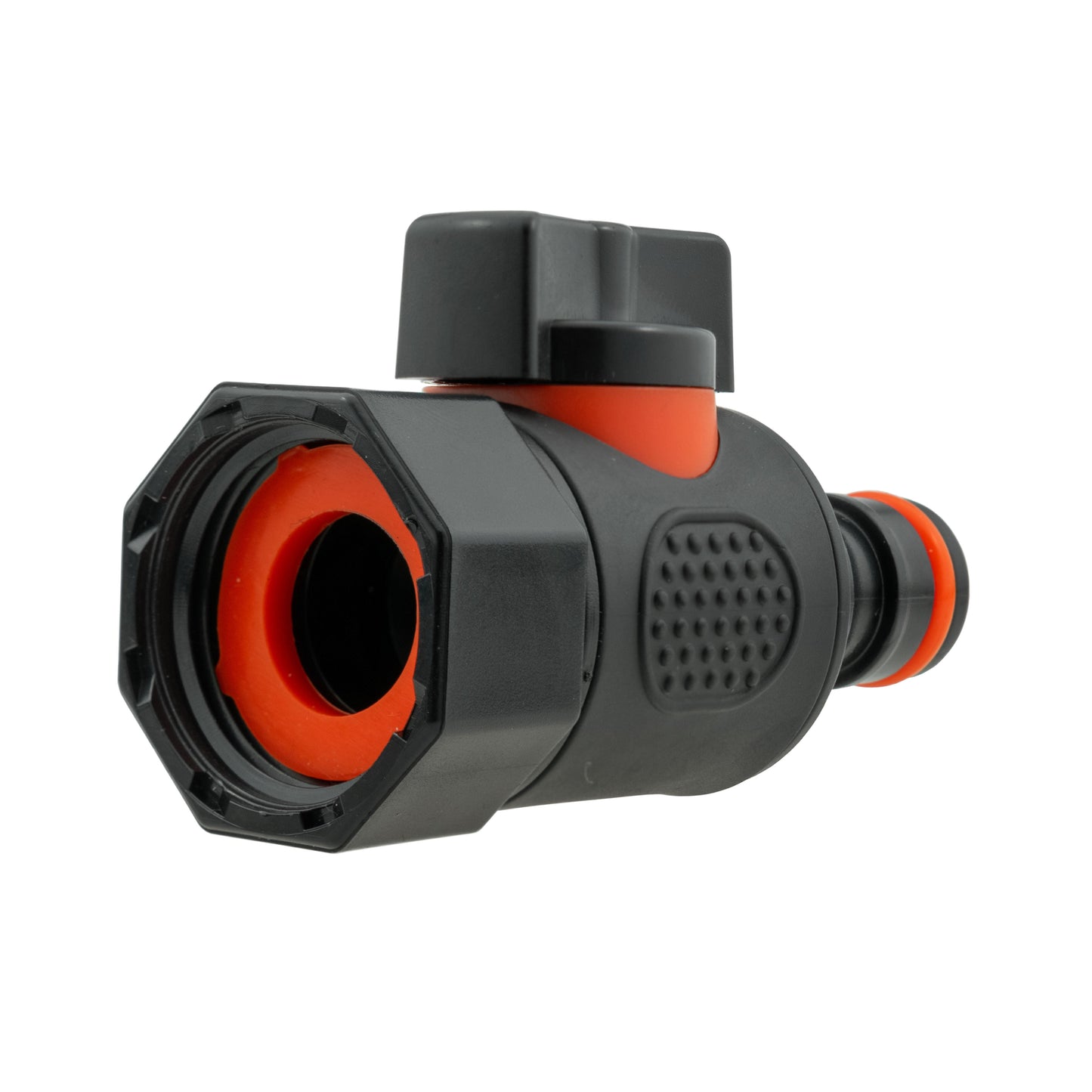 IBC 2” S60X6 Lid with BSPF Thread – Snap-On Male Valve and 16mm Hose Barb Connector Set