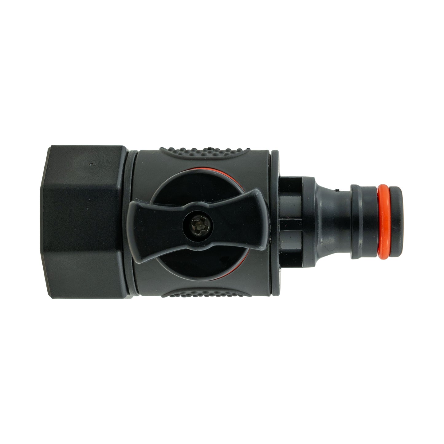 IBC 2” S60X6 Cap with BSPF Thread, Quick-Connect Male Valve and ¾” BSPM Hose Fitting