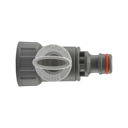 WL-Coloured Snap-On Tap Adapter with 3/4" BSP Female Thread and Valve