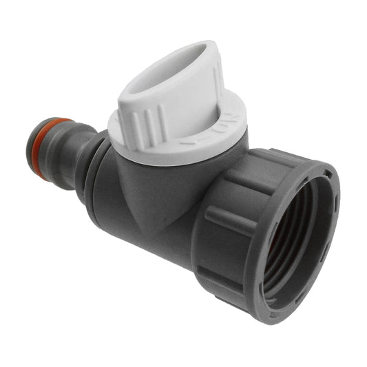 WL-Coloured Snap-On Tap Adapter with 3/4" BSP Female Thread and Valve