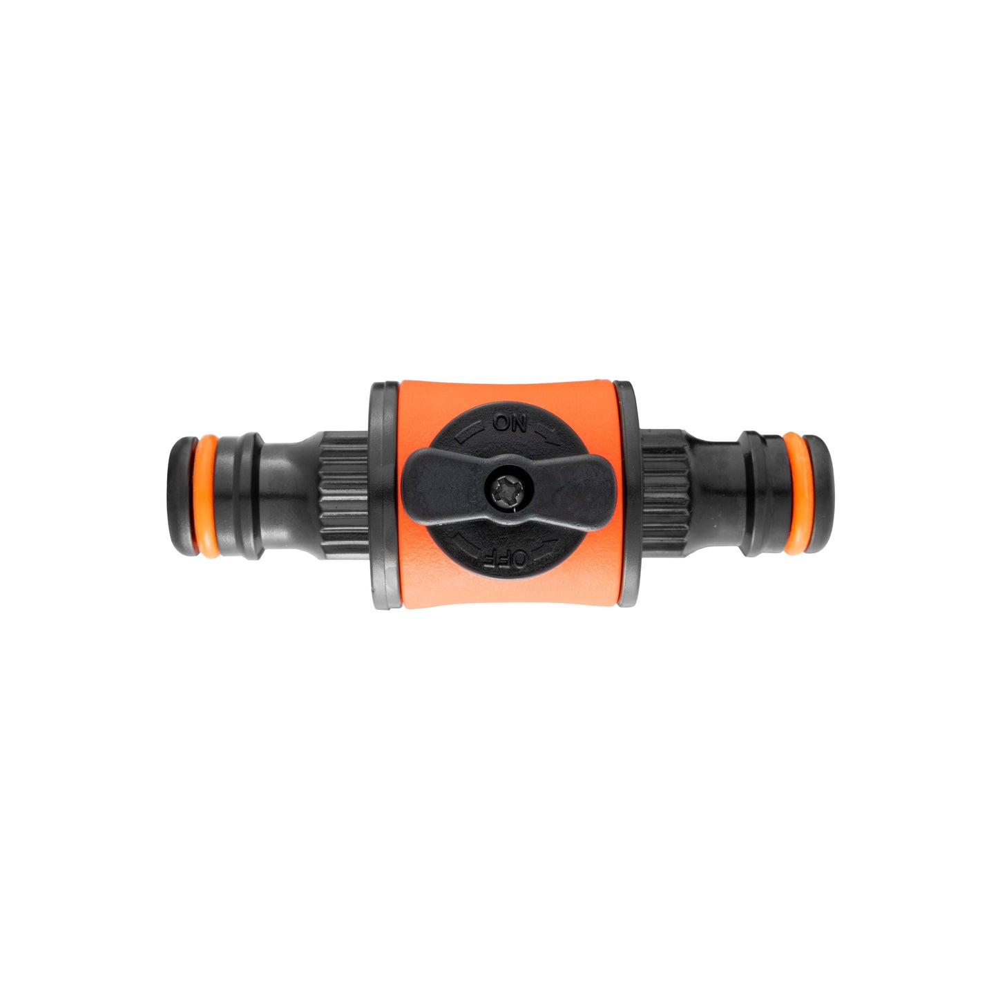 Cost Wise Male‑Male Quick‑Connect Inline Hose Valve Set Black/Orange
