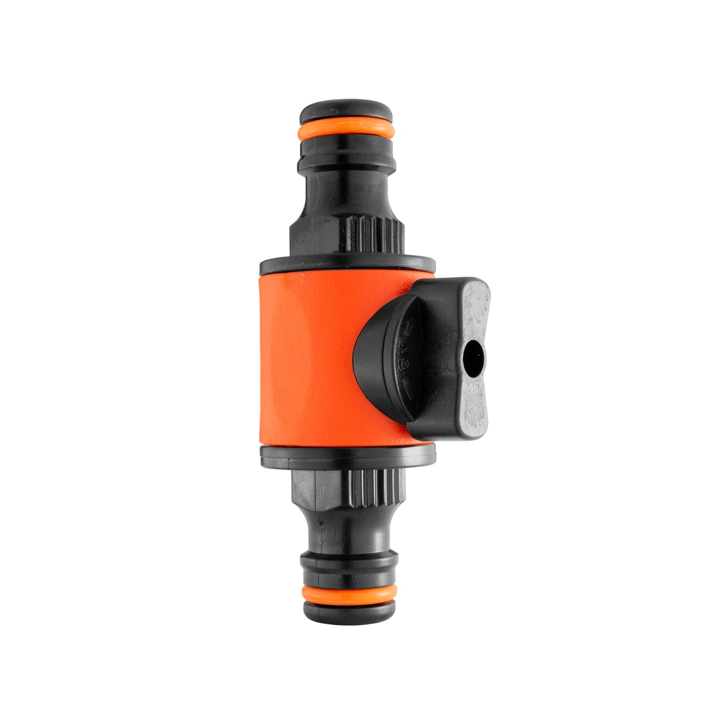 Cost Wise Male‑Male Quick‑Connect Inline Hose Valve Black/Orange