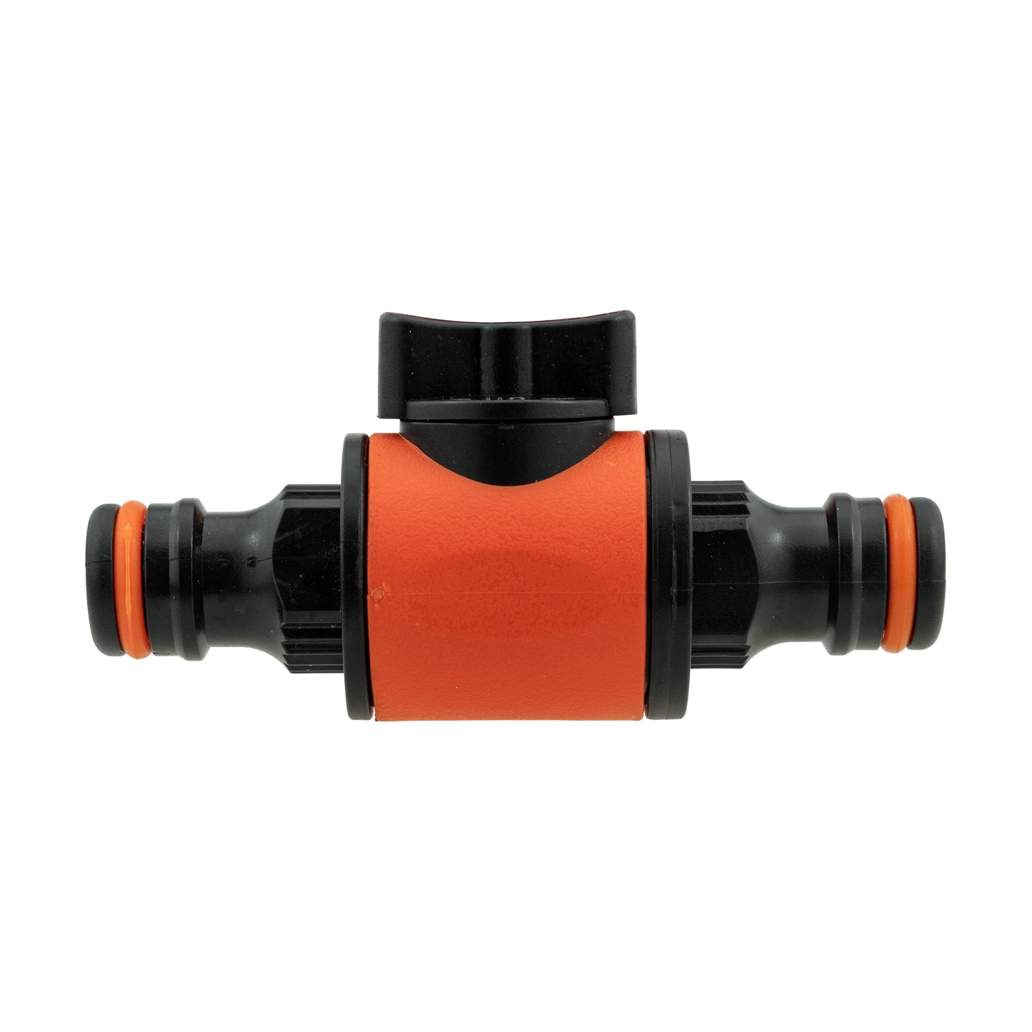 Cost Wise Male‑Male Quick‑Connect Inline Hose Valve Set Black/Orange