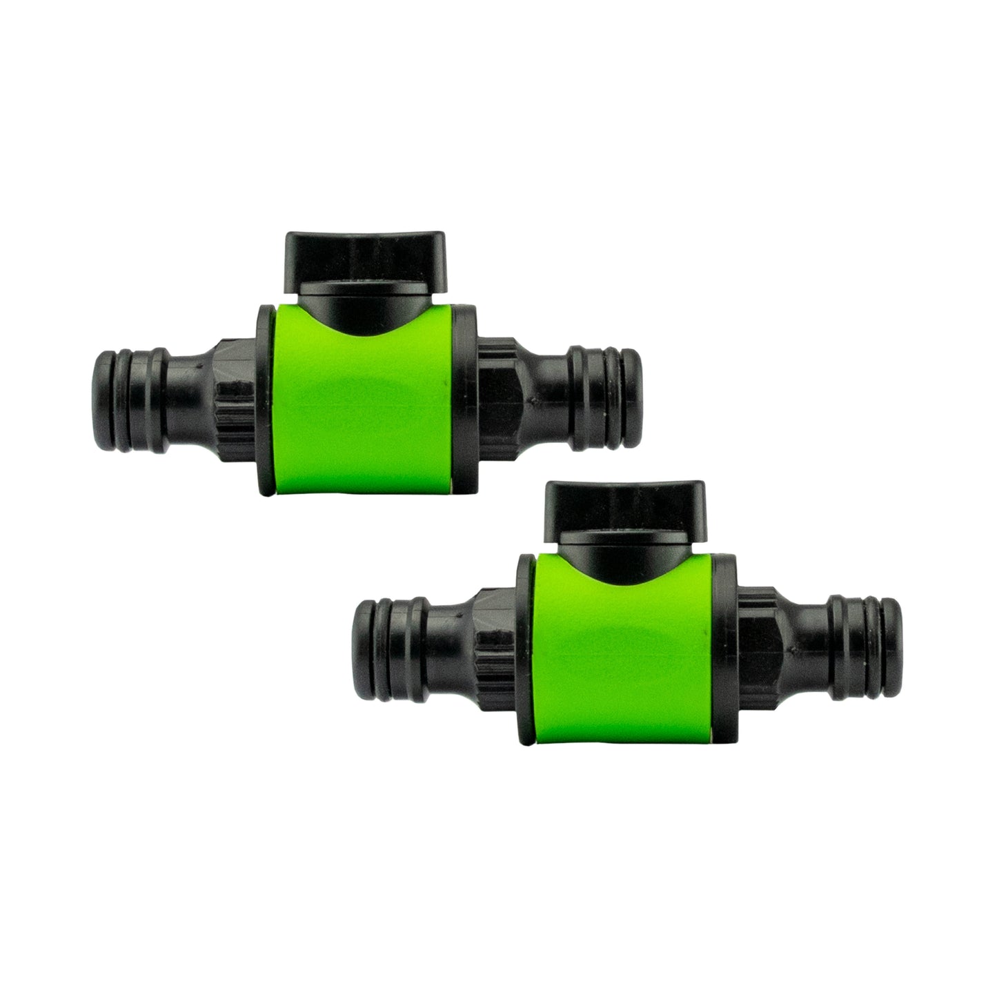 Cost Wise Male‑Male Quick‑Connect Inline Hose Valve Set Black/Green