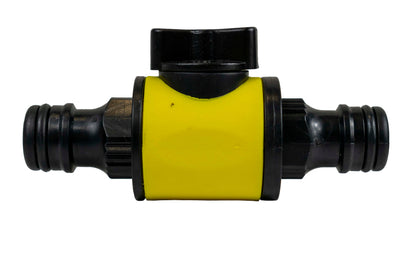 Cost Wise Male‑Male Quick‑Connect Inline Hose Valve Set Yellow/Black