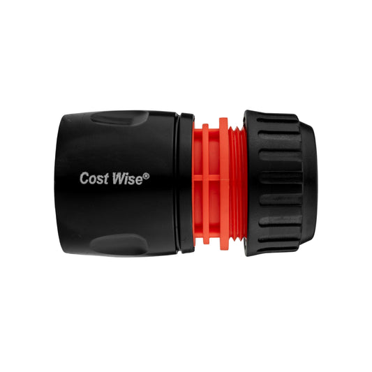 Black/Orange Female Garden Hose Fitting – 1/2" or 5/8"