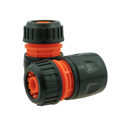 Cost Wise Male‑Male Quick‑Connect Inline Hose Valve Set Black/Orange