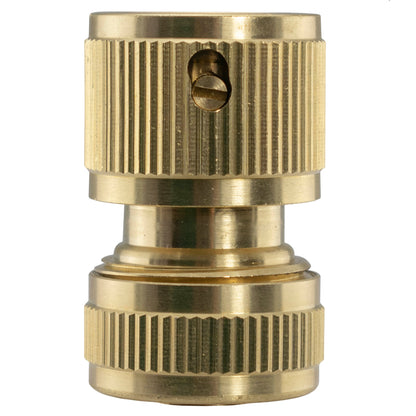 16mm Barbed Connector with BSPF Quick-Connect Valve and Brass Hose Fitting