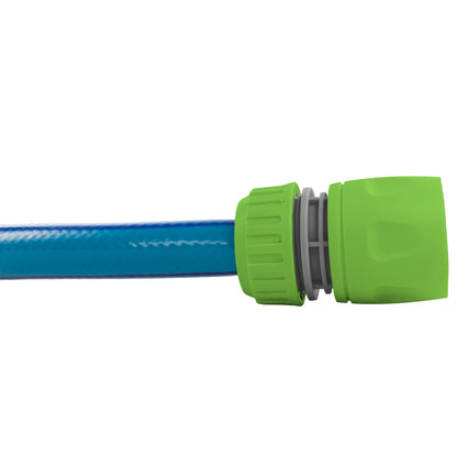 Green/Grey Female Hose Fitting Compatible with ½" or 5/8" Hoses