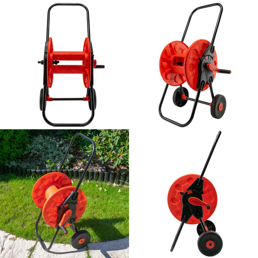 60m ½" Garden Hose Cart with Wheels, CW