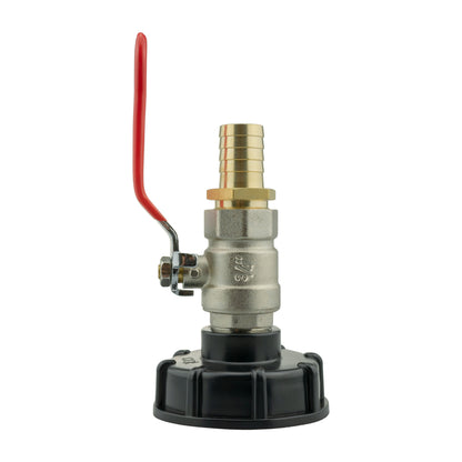 IBC 2” S60X6 Lid with Lever Valve and 19mm Brass Hose Tail