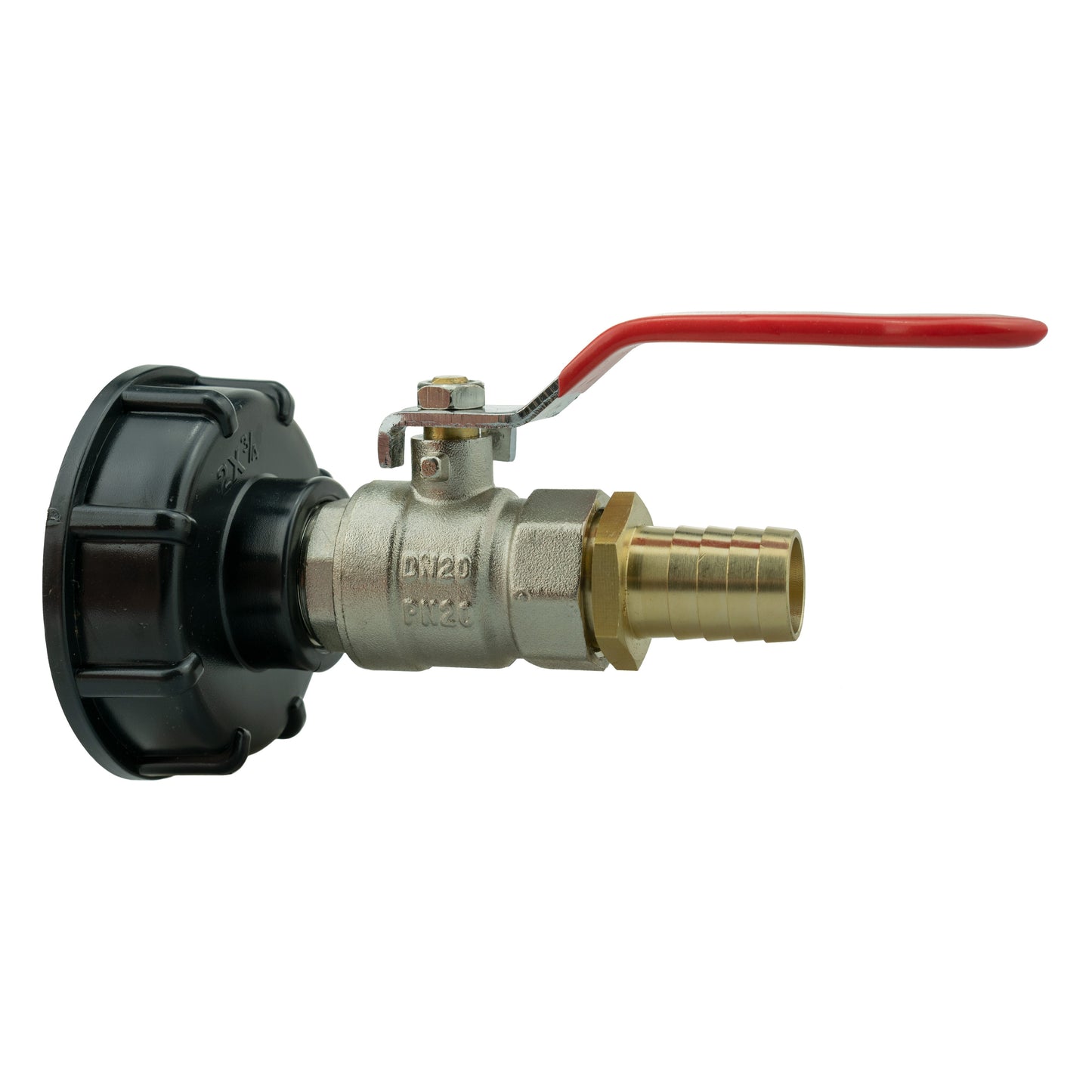 IBC 2” S60X6 Lid with Lever Valve and 19mm Brass Hose Tail