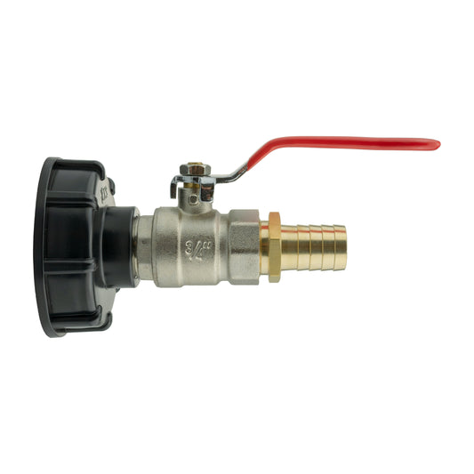 IBC 2” S60X6 Lid with Lever Valve and 19mm Brass Hose Tail