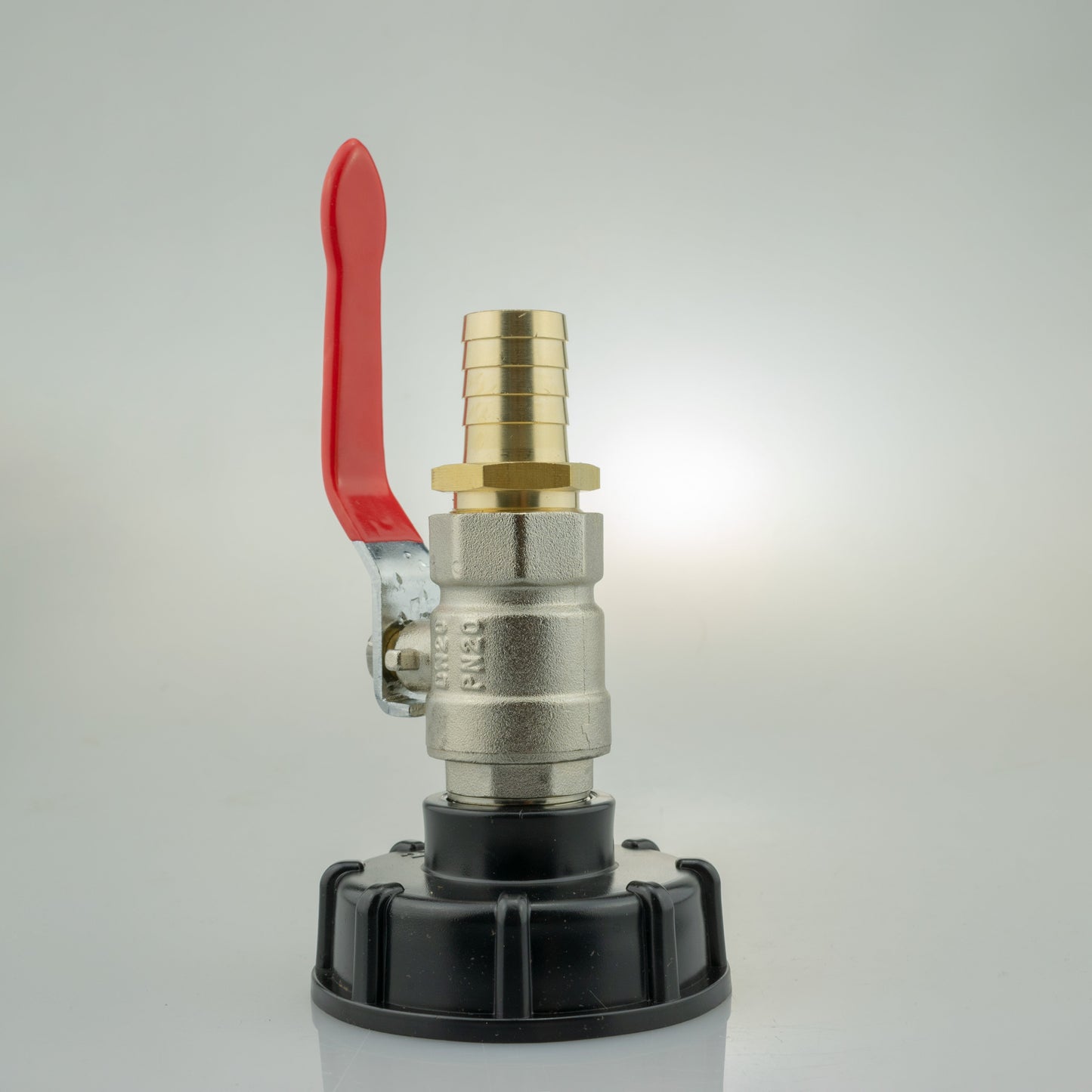 IBC 2” S60X6 Lid with Lever Valve and 19mm Brass Hose Tail